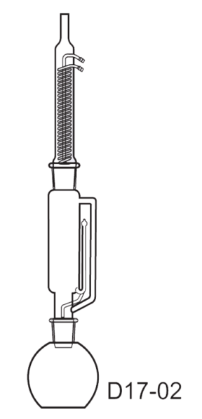 Soxhlet Extraction Apparatus with Dimorth Condenser (LIGLD17-2) Glassware Labinstro