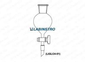 Separating Funnels,Pear Shape with Socket & Cone with Glass StopCock (LIGLC4-01) Glassware Labinstro