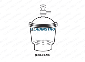Dessicators with Lid & Glass Sleeve (LIGLE9-02) Glassware Labinstro