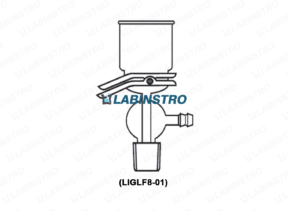 All Glass Filter/Membrane Filter Holder (for 90mm Disc Filter) (LIGLF8-01) Glassware Labinstro