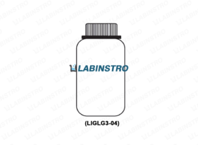 Reagent Bottles,Wide Mouth, with Screw Cap and Teflon Liner (LIGLG3-04) Glassware Labinstro