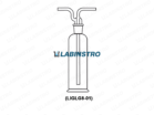 Gas Washing Bottles, with interchangeable Joints (LIGLG8-01) Glassware Labinstro